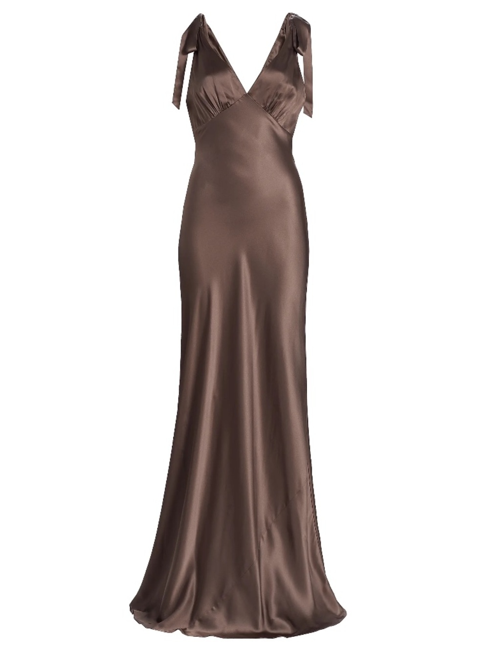 Reformation Pernille Silk Tie-Strap Dress in Magnetic